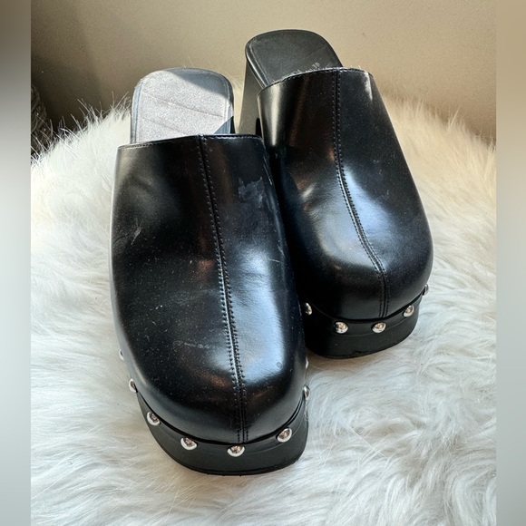 Zara Studded Platform Clogs - Picture 3 of 5